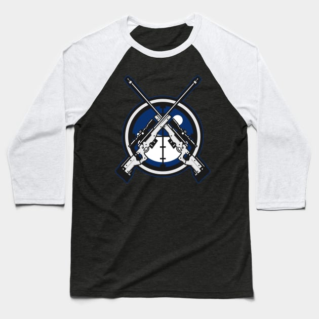 Sniper Cross Baseball T-Shirt by Aim For The Face